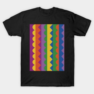 Bright Stripes Pattern T-Shirt